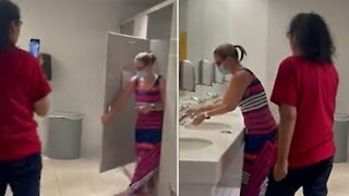 WATCH! Leftists HARASS Democrat Sinema in BATHROOM!!!