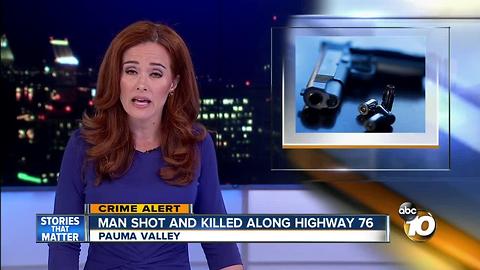 Man shot and killed along Highway 76