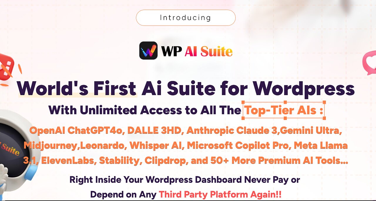 WP AI Suite Overview: Access Top-Tier AIs like Anthropic Claude 3 and Gemini Ultra in Your WordPress