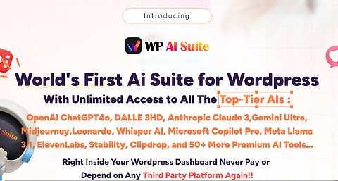 WP AI Suite Overview: Access Top-Tier AIs like Anthropic Claude 3 and Gemini Ultra in Your WordPress