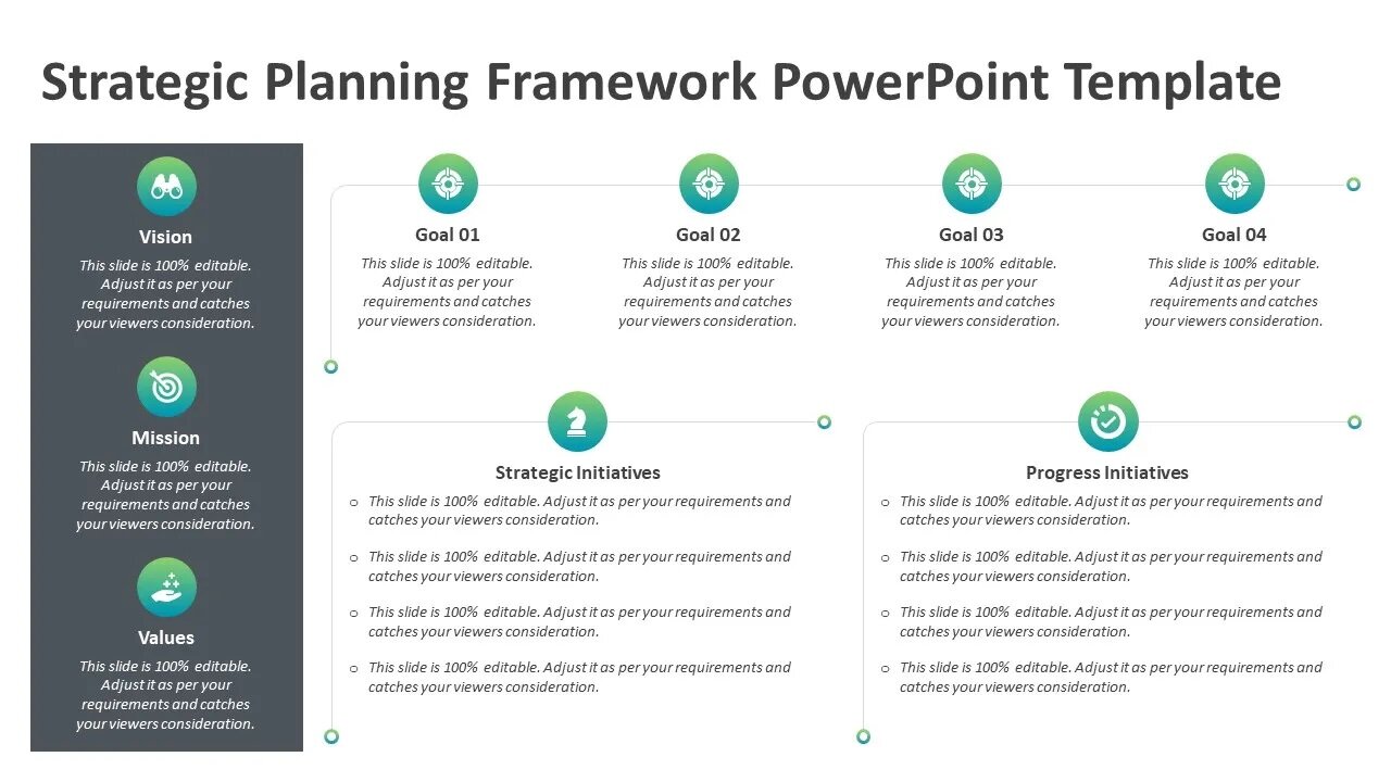 Strategic Planning Framework PowerPoint Template