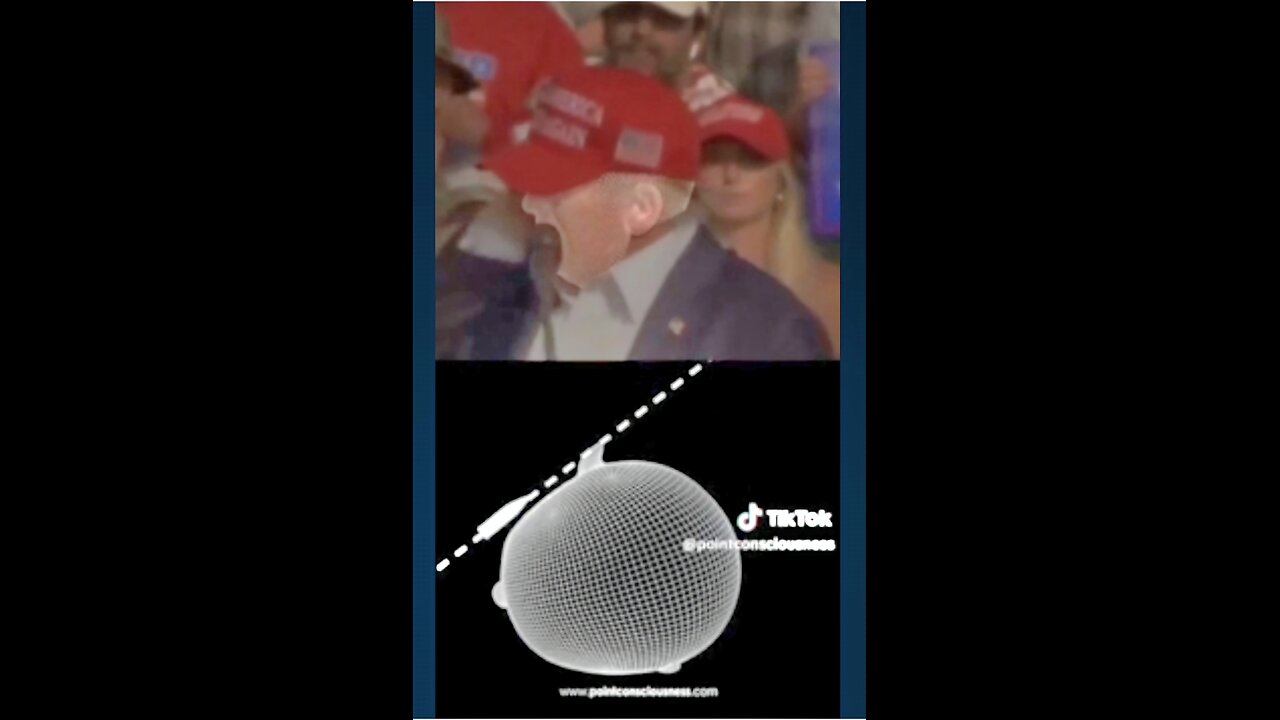 ☆J13☆ PSYOP 3D Modeling of Just How Close The "Bullet" Came To Pedophile Trump