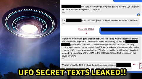 Secret texts from UFO crash leaked!!