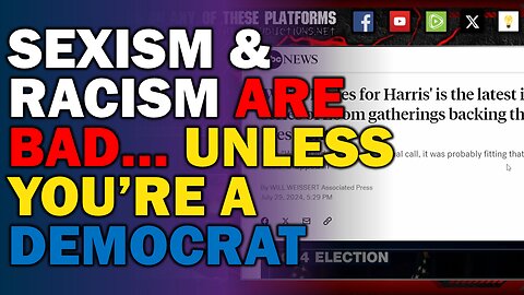 White Dudes for Kamala, White Women for Kamala, segregated graduations and more, all from the LEFT.
