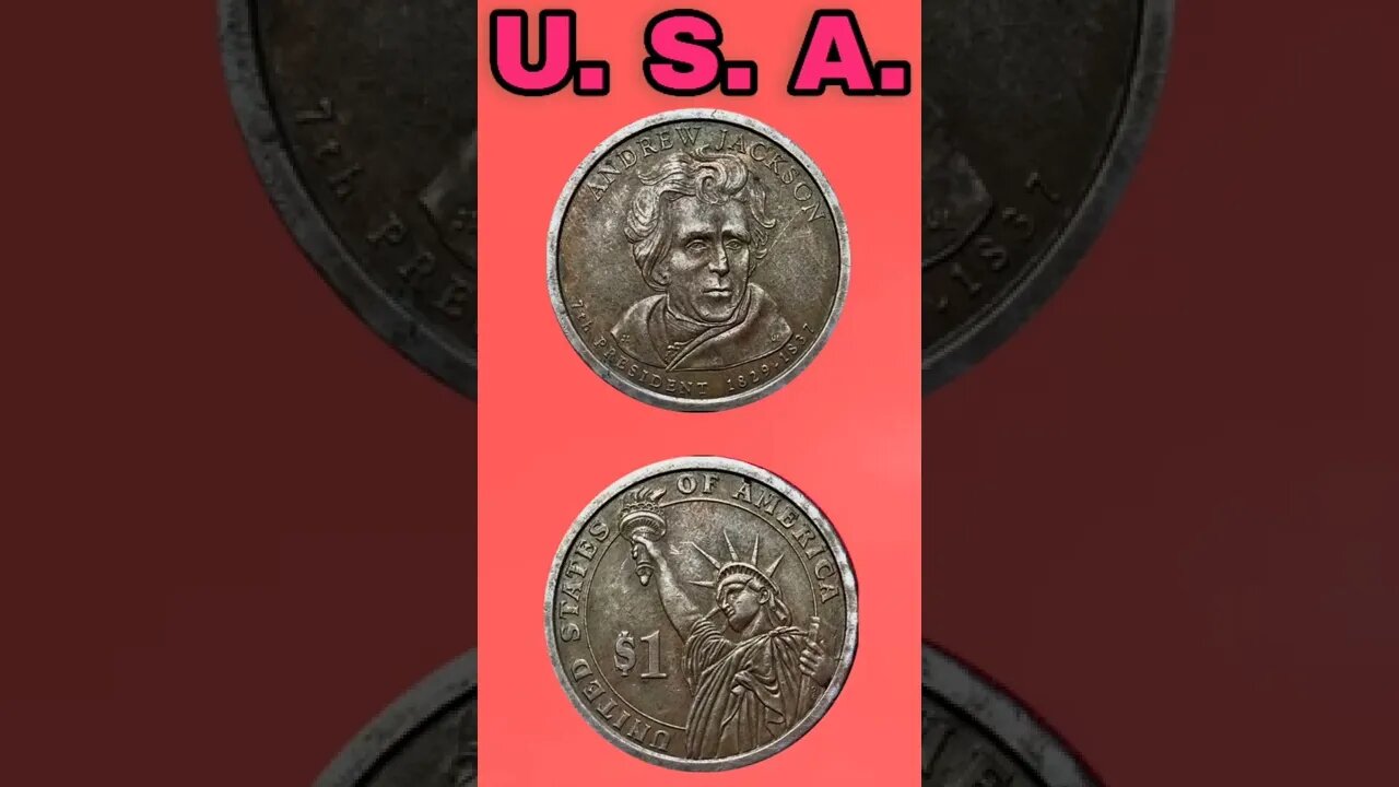 U. S. A. 1 Dollar 2008.#shorts #coinnotesz