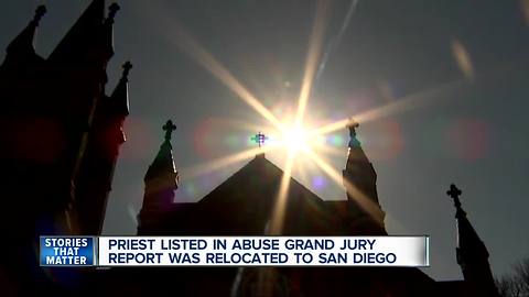 Priest listed in grand jury report was relocated to San Diego