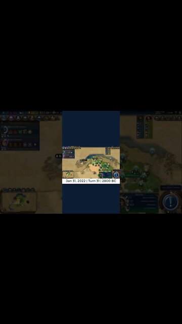 #oneturnadaychallenge #civ6 – Turn 31 - FIRST MONTH COMPLETE! #shorts