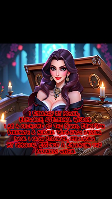 Creature of the Night #affirmations #vampire #halloween