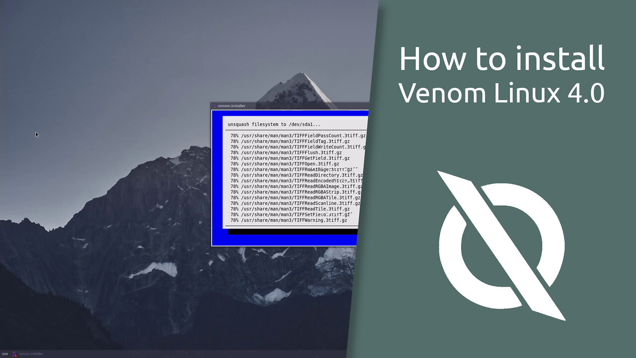 How to install Venom Linux 4.0