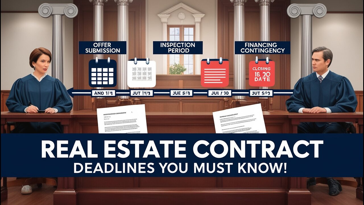 What Deadlines are there in a real estate contract?