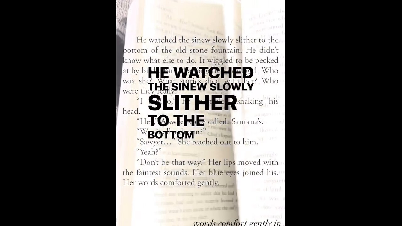 words comfort gently in Sawyer And Robbie