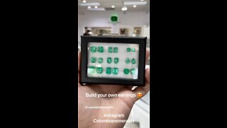 Pair natural fine Colombian emeralds in all shapes and sizes for jewelry