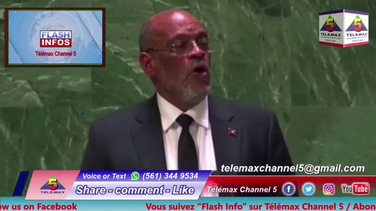 KANAL RIVYE MASAK OFISYALIZE NAN UN/ 1è MINIST ARIEL