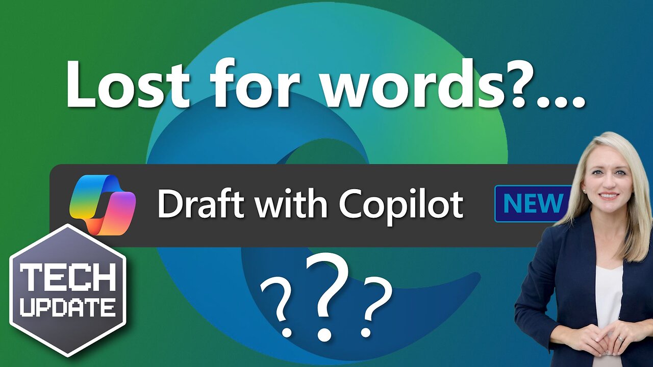 Lost for words? Draft with Copilot can help!