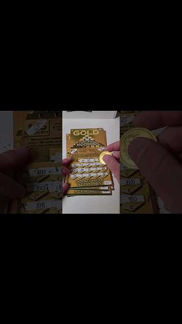 Kentucky GOLD Scratch Off Lottery Tickets! #lotterytickets