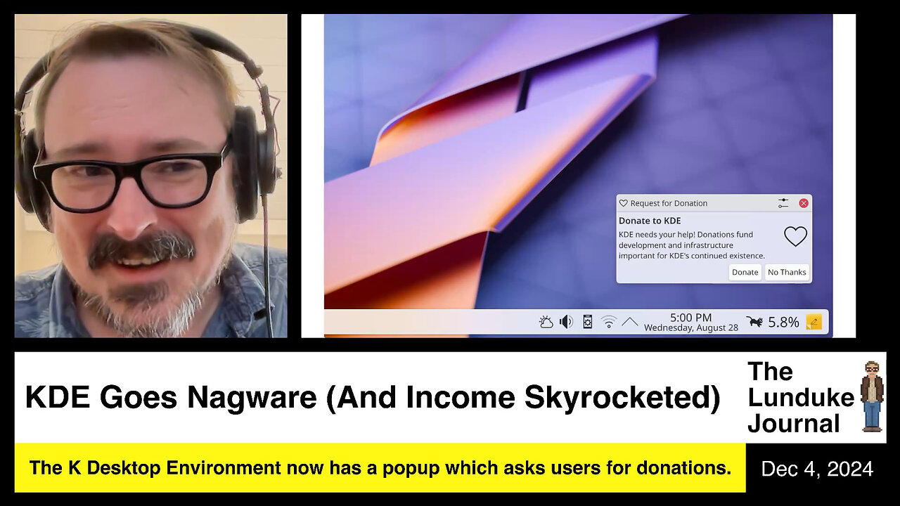 KDE Goes Nagware (And Income Skyrocketed)