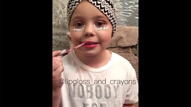 Adorable Little Girl Completes Awesome Contouring Makeup Tutorial