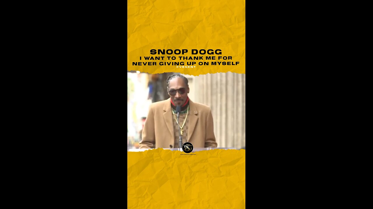 @snoopdogg I want to thank me for never giving up on myself