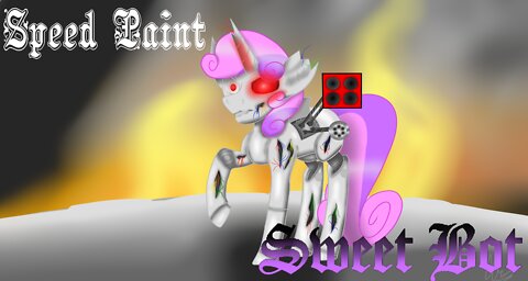 [MLP SPEEDPAINT]-Sweetie Bot!!