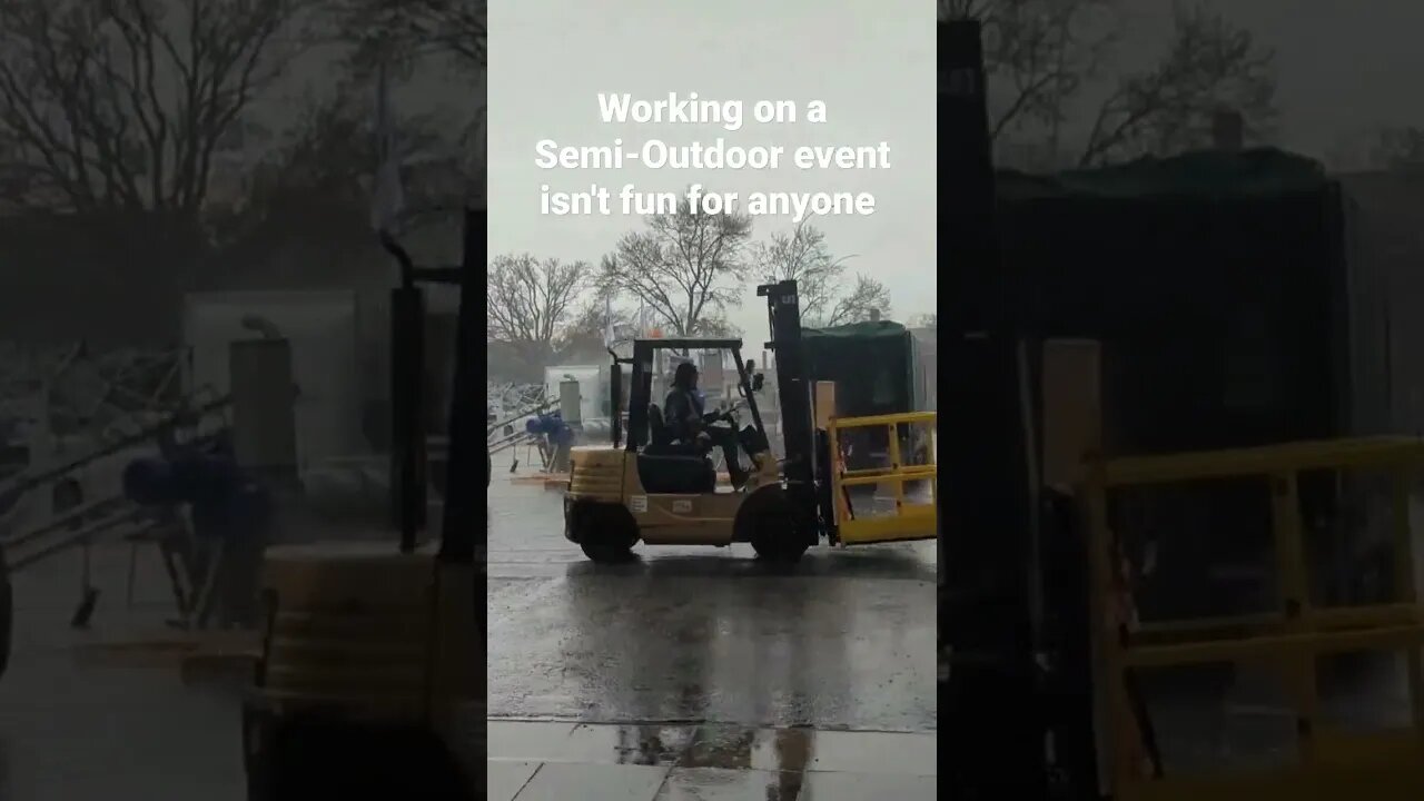 Working on a Semi-Outdoor event isn't fun for anyone