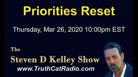 Priorities Reset, The Steven D Kelley Show Mar-26-2020