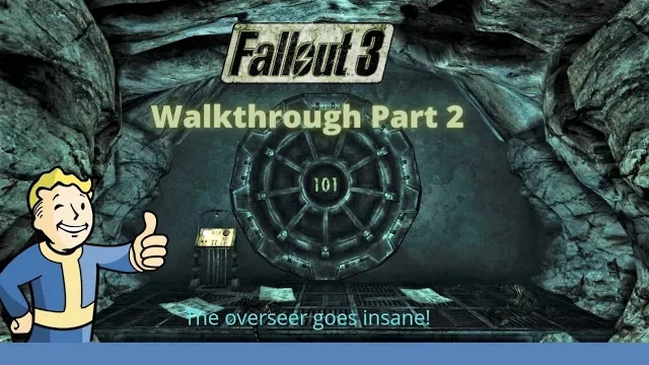 Fallout 3 gameplay walkthrough part 2 - escaping the vault