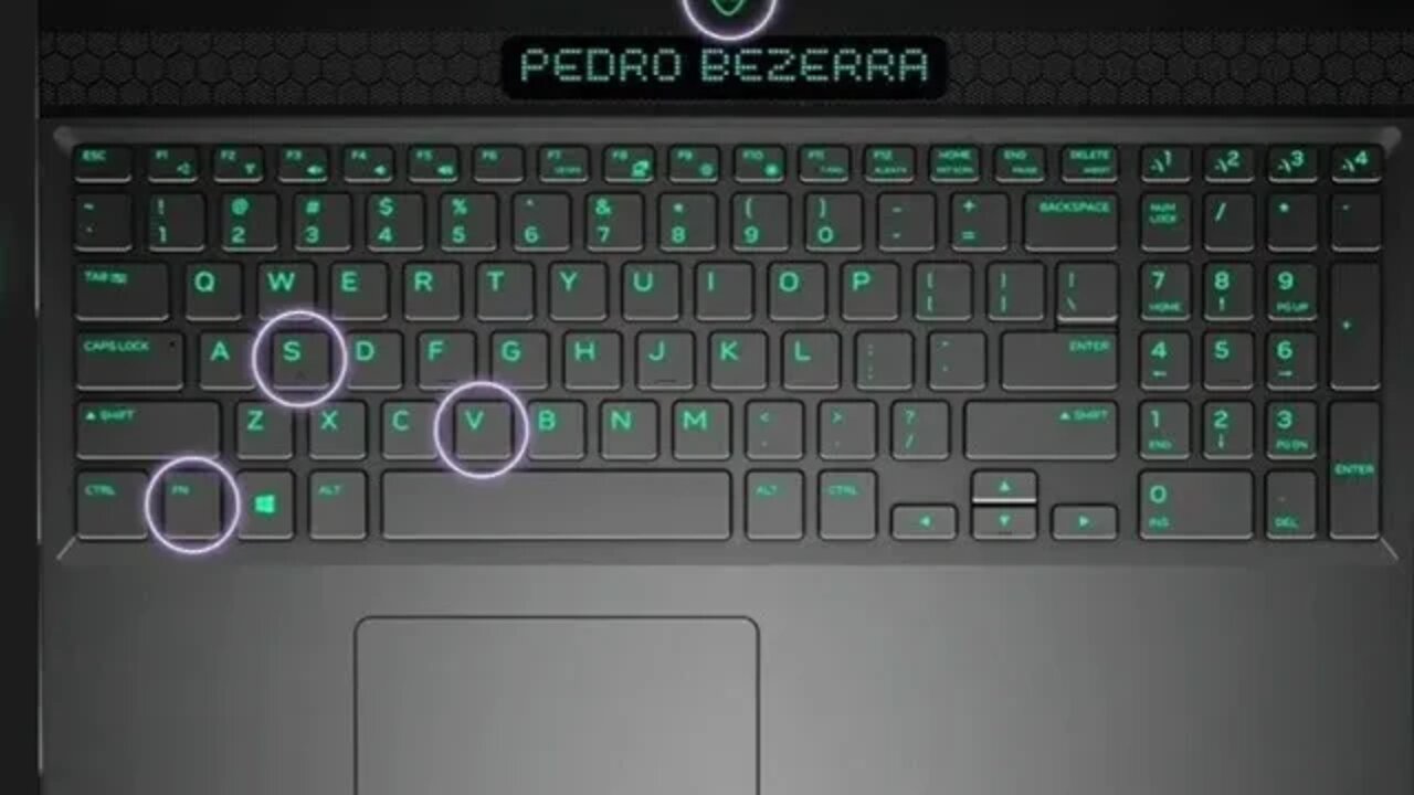 Ativar teclado do Alienware