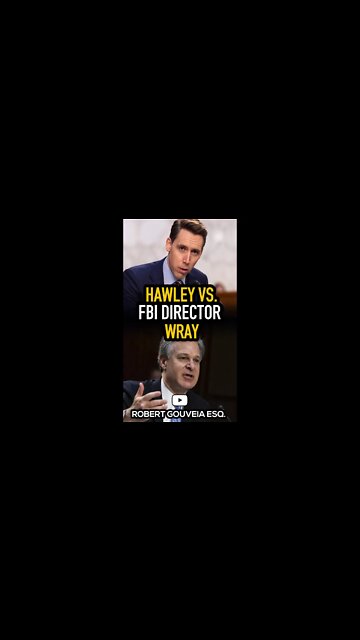 Hawley vs. FBI Director Wray #shorts