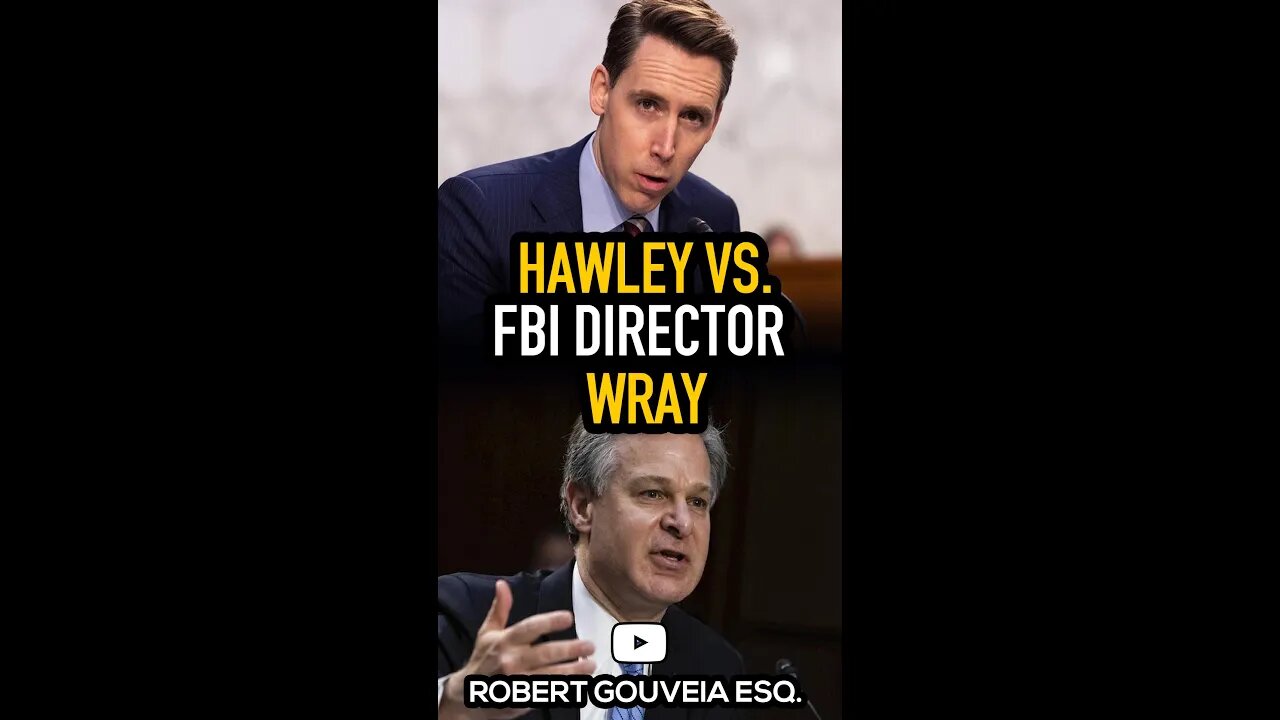 Hawley vs. FBI Director Wray #shorts