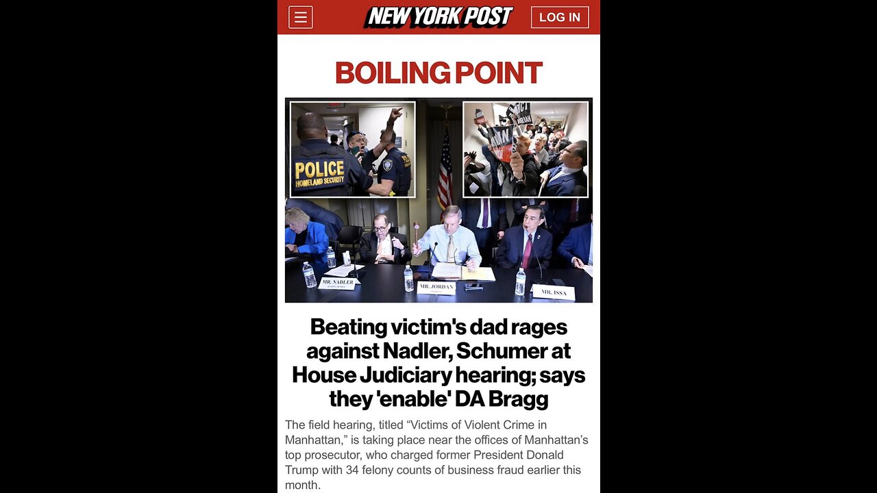 GOP NYC Crime Victims Hearing -DVS 7.0 Heckles Schiff / Interview Live Tonight -Feds Arrest CCP