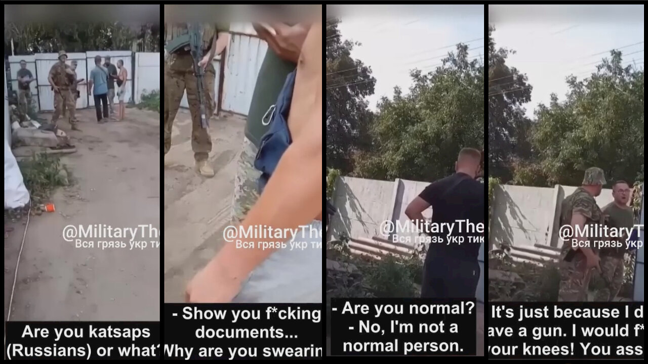 Crazy Ukrainian military enlistment officer thinks he is a king