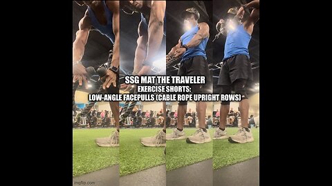 EXERCISE SHORTS: “LOW-ANGLE FACEPULLS” AKA CABLE-ROPE UPRIGHT ROWS