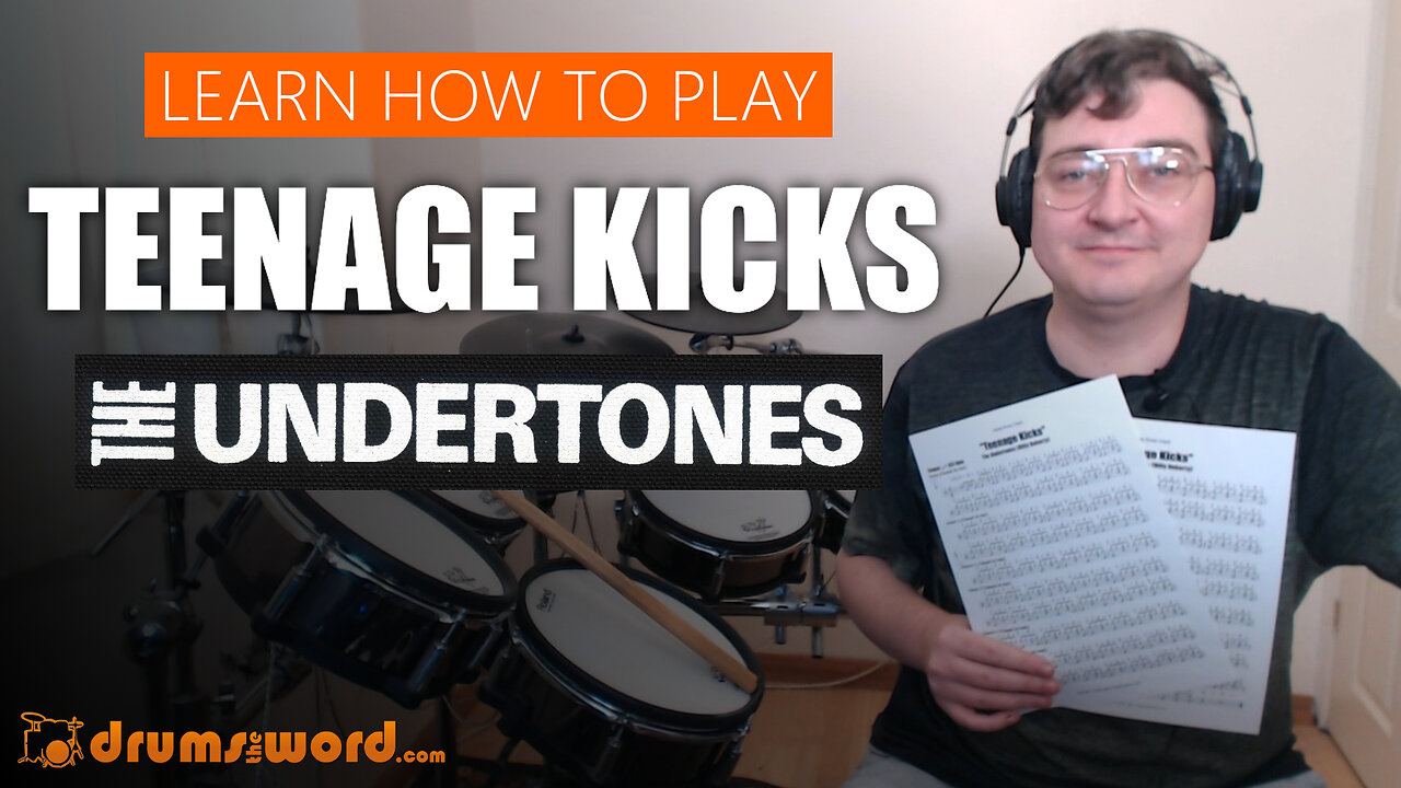 ★ Teenage Kicks (The Undertones) ★ Drum Lesson PREVIEW | How To Play Song (Billy Doherty)