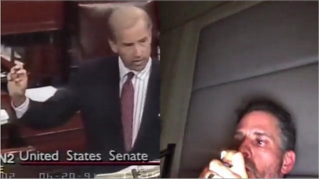 31-Side By Side Video Shows Hunter Biden Smoking Crack, Joe Biden Gives Anti-Crack Crime Bill Speech