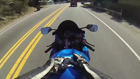 GSXR 750 in Latigo Canyon - Pt. 1