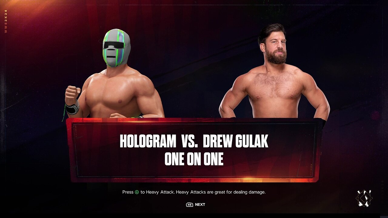 WWE 2k24 Hologram vs Drew Gulak