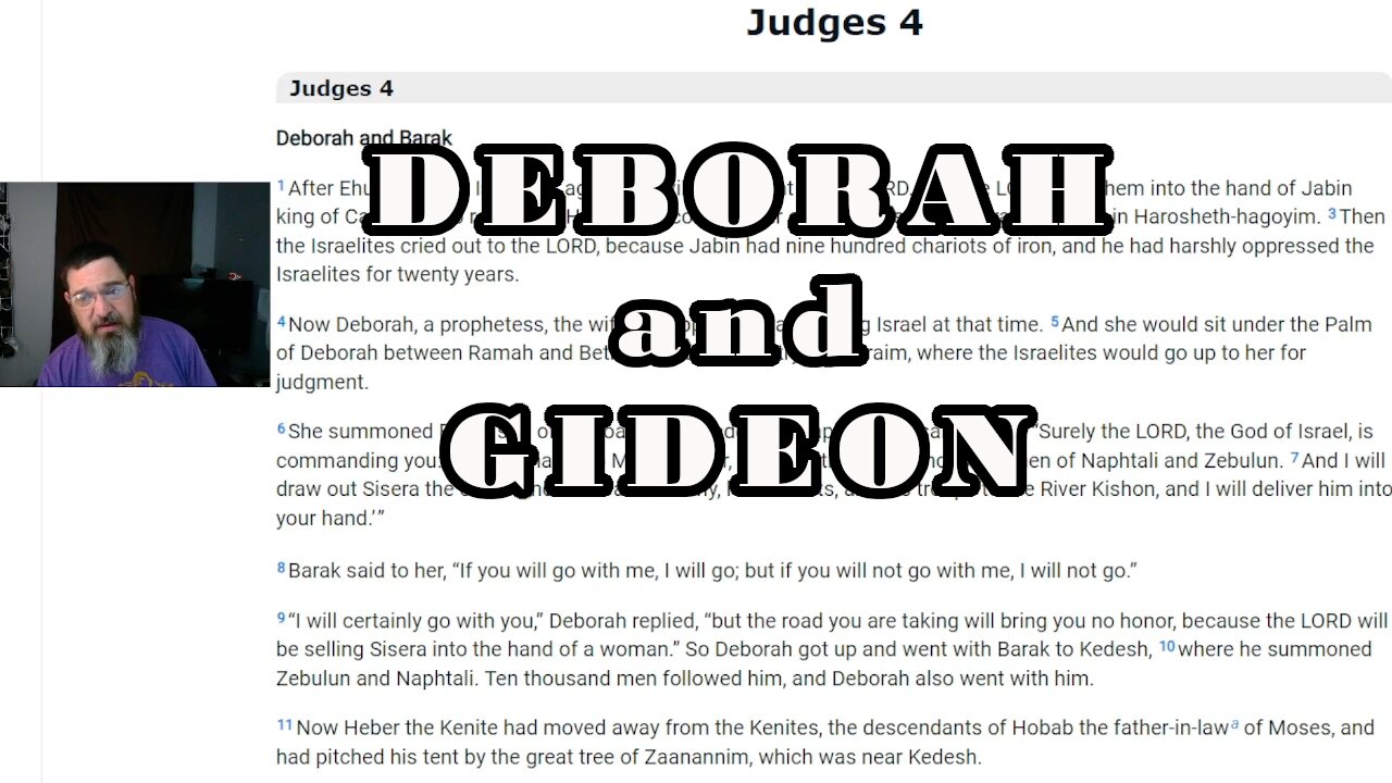 Saved By a Woman and then a Man of "Valor" Judges 4-8