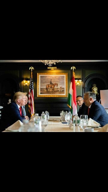 President Trump on Tuesday met with Hungarian Prime Minister Viktor Orban