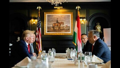 President Trump on Tuesday met with Hungarian Prime Minister Viktor Orban