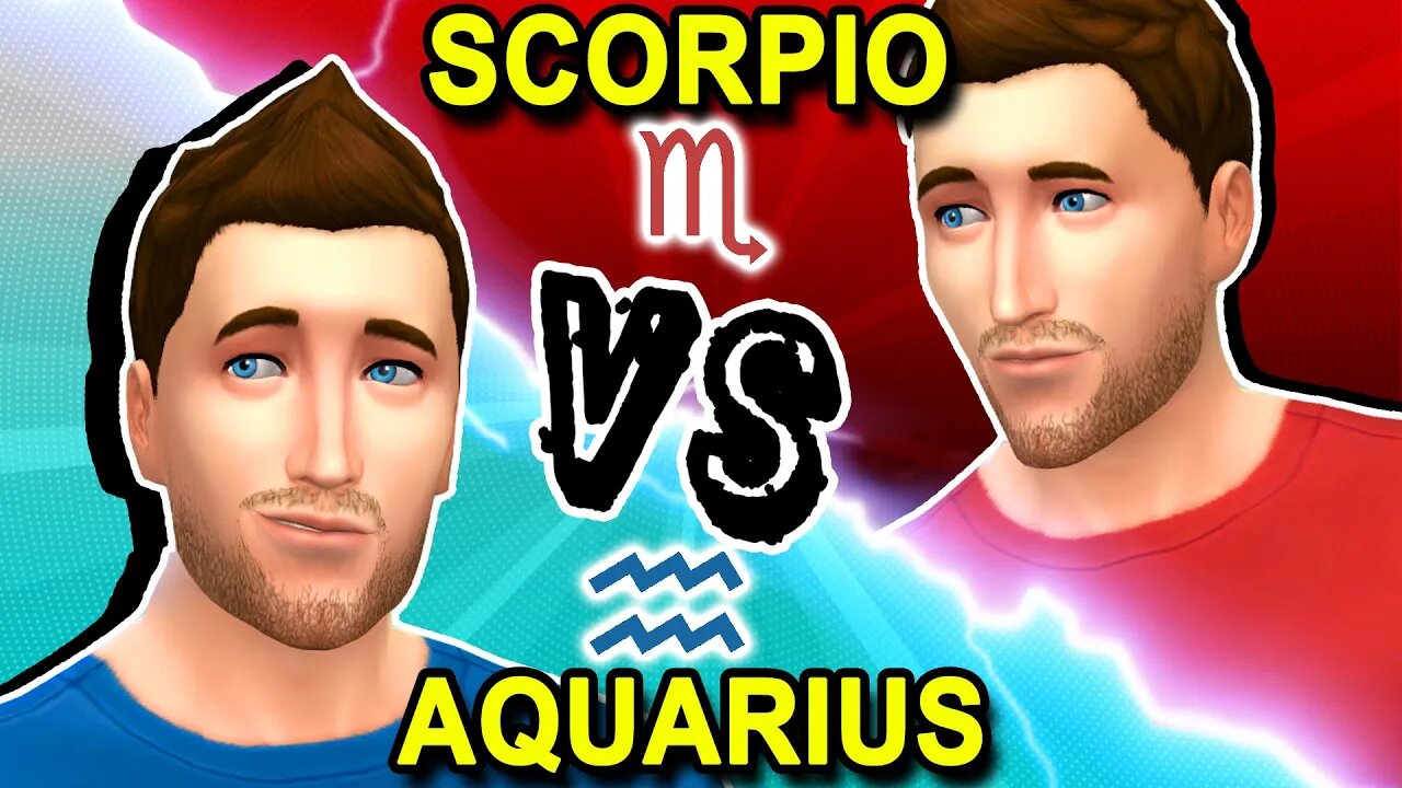 Sims 4 ZODIAC SHOWDOWN - 🥊♏︎Scorpio VS ♒︎Aquarius🥊