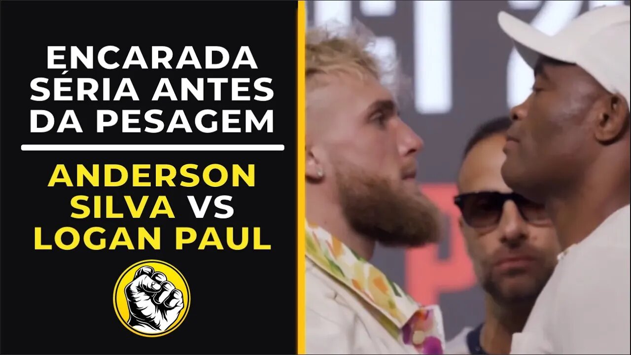 LOGAN PAUL E ANDERSON SILVA FAZEM ENCARADA ANTES DA PESAGEM!