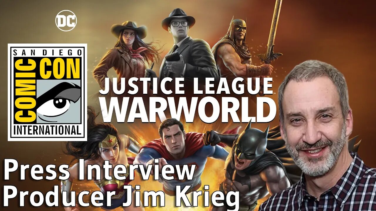 Justice League: WARWORLD | SDCC Press Interview with Producer Jim Krieg