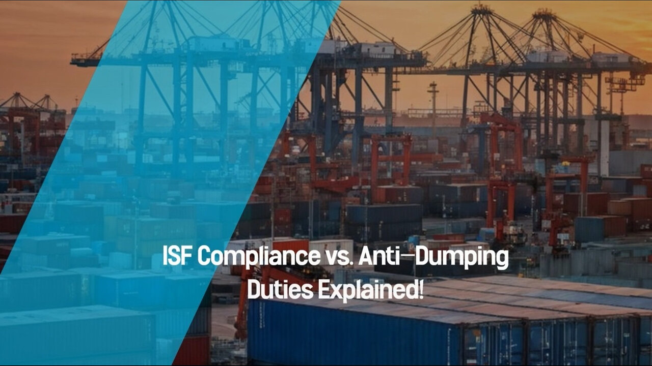 Unraveling the Connection: ISF Compliance and Anti-Dumping/Countervailing Duties