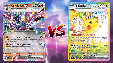 Pokemon TCG Live Ceruledge EX Rotom VSTAR VS Pikachu EX Magneton!!