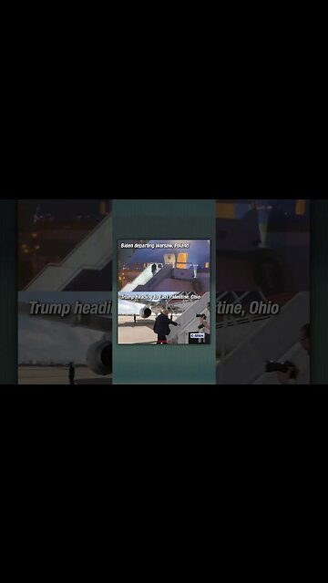 Biden trips on Air Force One stairs while departing Poland as Trump heads to East Palestine, Ohio