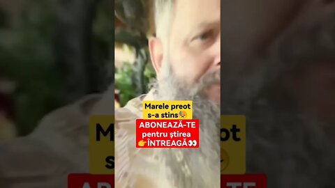 Marele preot s-a stins #shorts