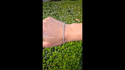 Mm Whatcha say, about this beautiful lab diamond tennis bracelet