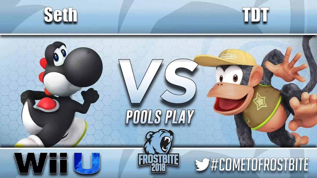 E2C | Seth (Yoshi) vs. TDT (Diddy Kong, Cloud) - Wii U Pools Play - FrostBite 2018
