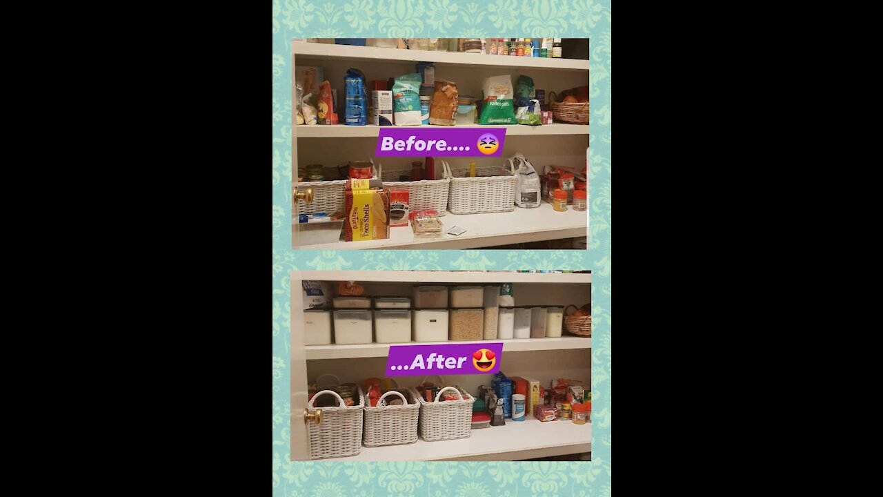 Tupperware pantry makeover!