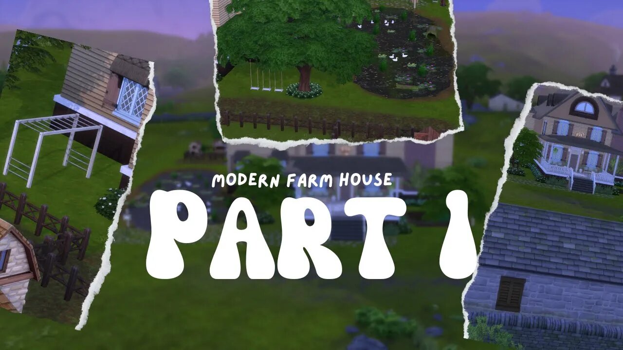 Cottage Living Modern Farm House Build ! (Part 1) Beginner Builder (Speed Build)